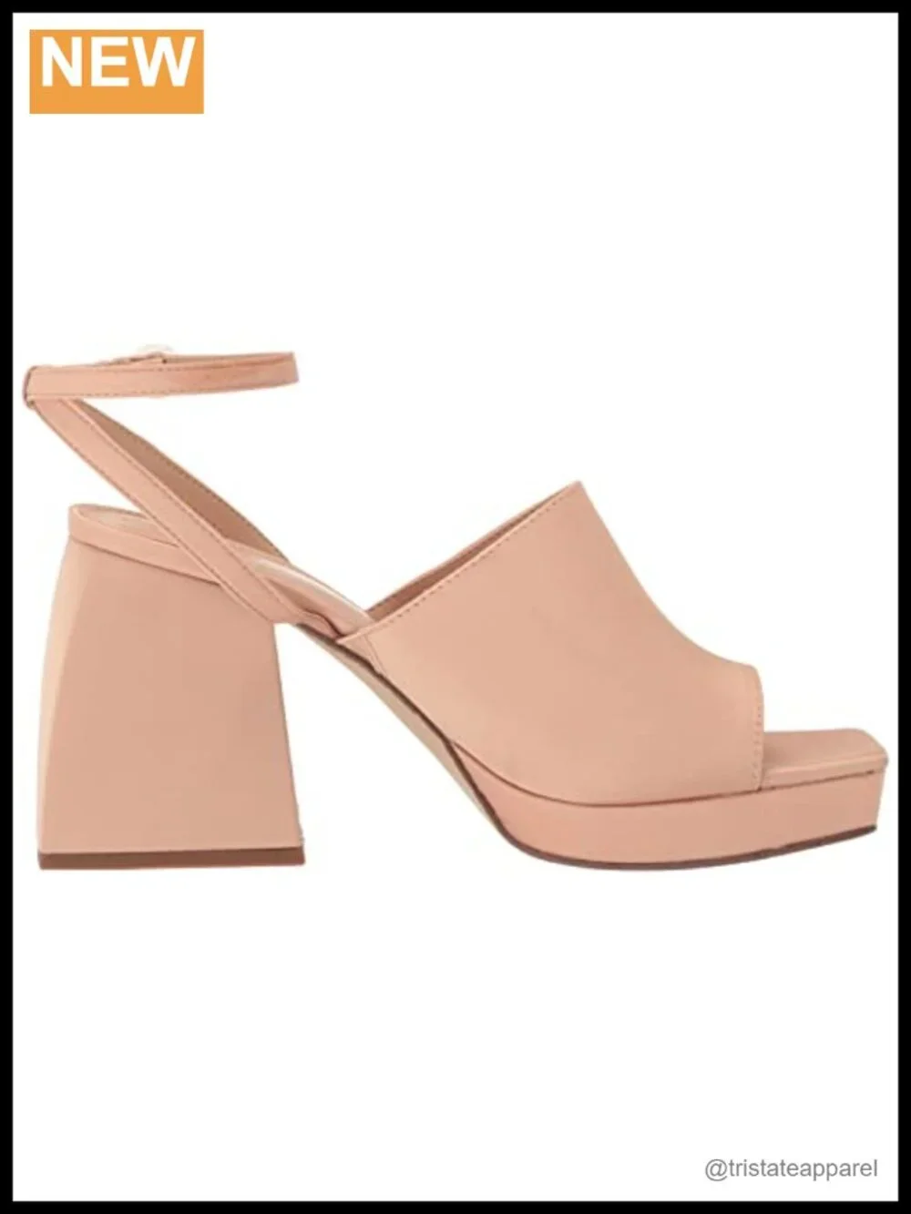 Circus NY Miranda Platform Sandal Synthetic Square Toe Ankle Strap